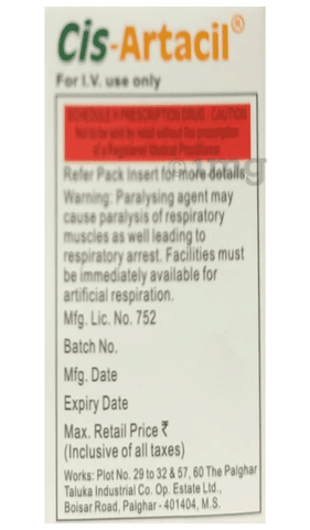 Cisartacil 10mg Injection image