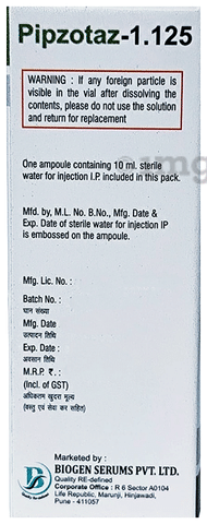 Pipzotaz 1.125 Injection