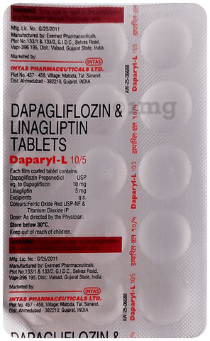 Daparyl-L 10/5 Tablet image Daparyl-L 10/5 Tablet image