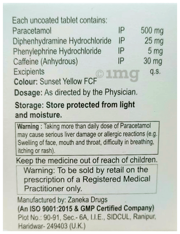 Nacsia Cold Tablet image Nacsia Cold Tablet image