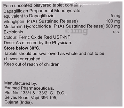 Daparyl-VM 5/500 Tablet SR image Daparyl-VM 5/500 Tablet SR image