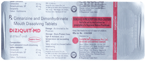 Diziquit-MD Tablet Raspberry