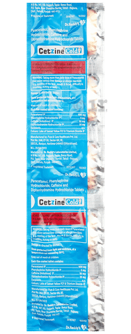 Cetzine Cold Tablet image