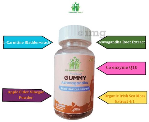 CK Healthy Guard Power Guard Ashwagandha Gummies Orange: Buy bottle of 30.0  gummies at best price in India | 1mg