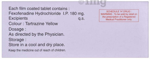 Fex 180mg Tablet image