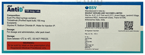 AntiD 150mcg/ml Injection