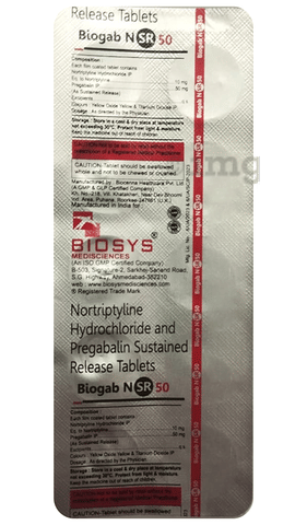 Biogab N SR 50 Tablet image