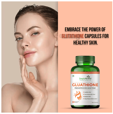 Simply Herbal Glutathione Capsule: Buy bottle of 60.0 capsules at best price in India Simply Herbal Glutathione Capsule: Buy bottle of 60.0 capsules at best price in India