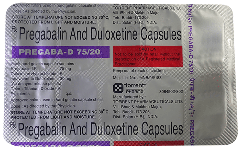 Pregaba-D 75/20 Capsule DR
