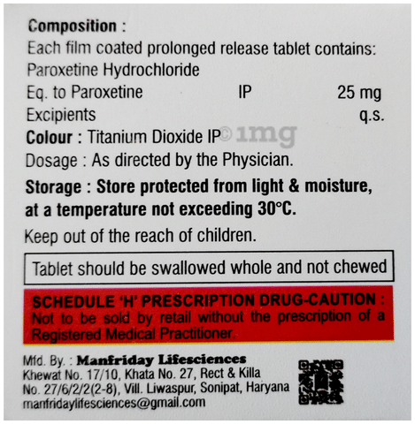 Pexitalk CR 25 Tablet image