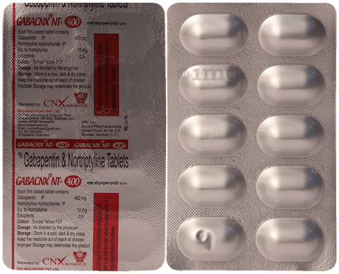 Gabacnx NT 400mg/10mg Tablet