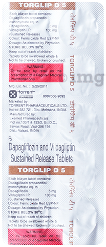 Torglip D 5 Tablet SR image Torglip D 5 Tablet SR image