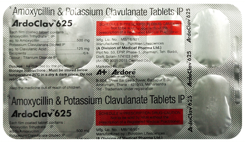 ArdoClav 625 Tablet image ArdoClav 625 Tablet image