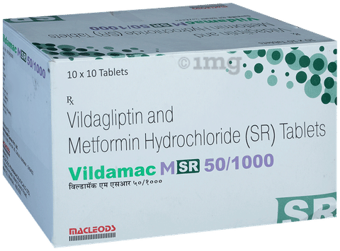 Vildamac M SR 50/1000 Tablet image Vildamac M SR 50/1000 Tablet image