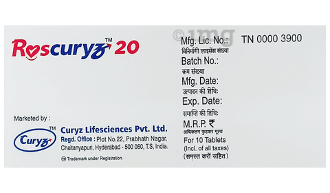 Roscuryz 20 Tablet image