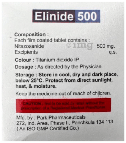 Elinide 500 Tablet image