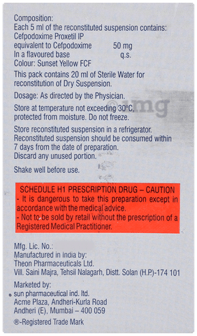 Cepodem 50mg/5ml Syrup image Cepodem 50mg/5ml Syrup image