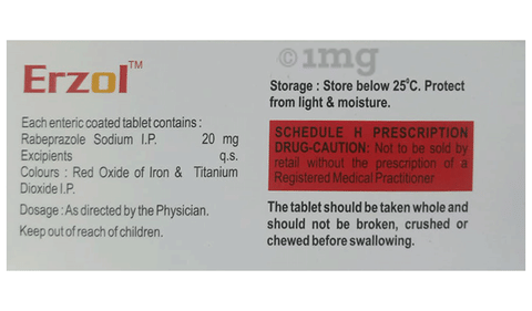 Erzol 20mg Tablet image
