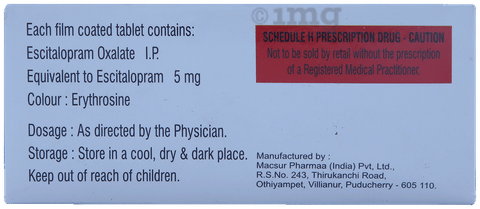 Escnx 5mg Tablet image
