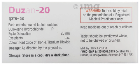 Duzan 20 Tablet
