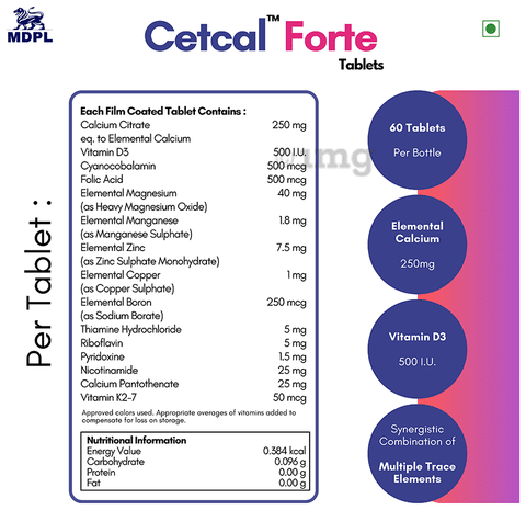 Cetcal Forte Tablet image Cetcal Forte Tablet image