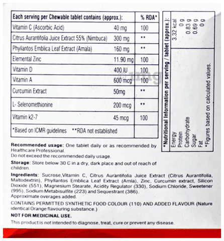 Chari Shield Chewable Tablet Orange Lemon image Chari Shield Chewable Tablet Orange Lemon image