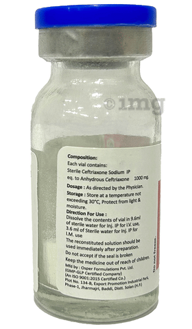 Vericef 1gm Injection image Vericef 1gm Injection image