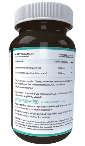 iThrive Essentials Co-Q10 with L-Carnitine Capsule: Buy bottle of 60.0  capsules at best price in India