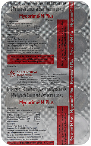 Myoprime-M Plus Tablet image Myoprime-M Plus Tablet image