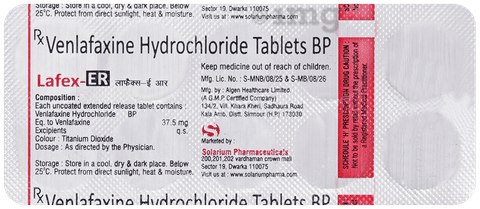 Lafex 37.5mg Tablet ER image Lafex 37.5mg Tablet ER image