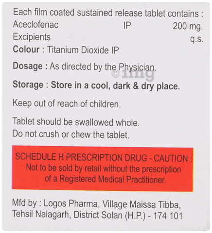 Bignac 200mg Tablet SR image