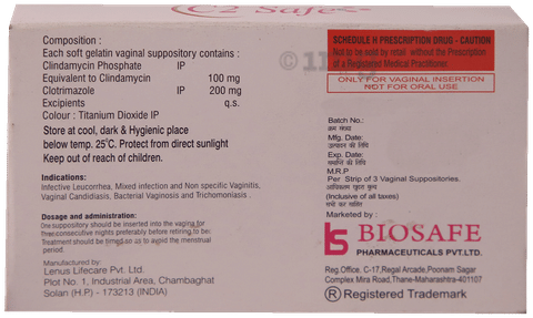 C2 Safe Vaginal Suppository image
