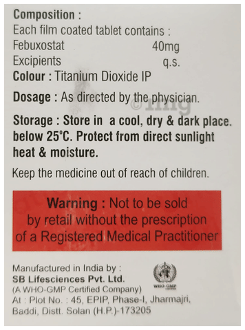 Uricatten 40 Tablet image Uricatten 40 Tablet image