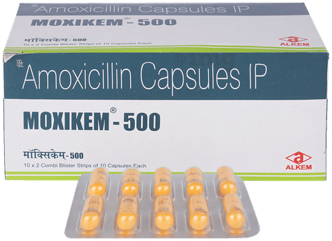 Moxikem 500mg Capsule image Moxikem 500mg Capsule image