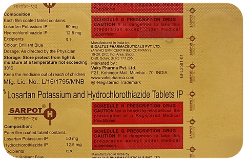 Sarpot H Tablet image