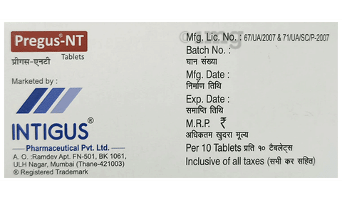 Pregus-NT Tablet image Pregus-NT Tablet image