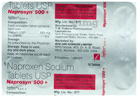 Naprosyn 500 + Tablet image