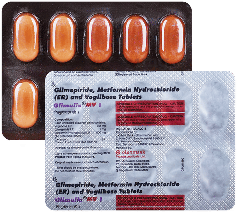 Glimulin MV 1 Tablet ER image