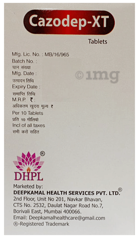 Cazodep-XT Tablet image