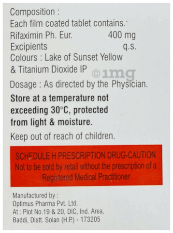 Rifacus 400mg Tablet image Rifacus 400mg Tablet image