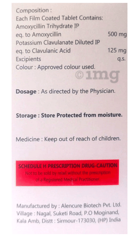 Ranimox-CV 625 Tablet image