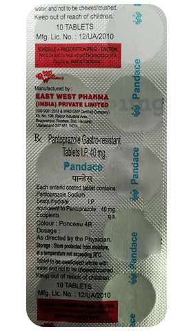 Pandace 40mg Tablet image