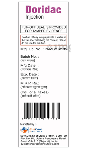 Doridac Injection image