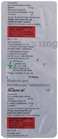 Bilagra M 20mg 10mg Tablet View Uses Side Effects Price and