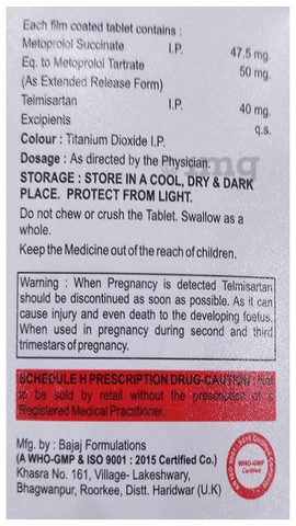 Metcure T 50 Tablet ER