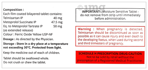 Prolowin T 50/40mg Tablet ER