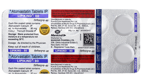 Lipikind 80 Tablet image