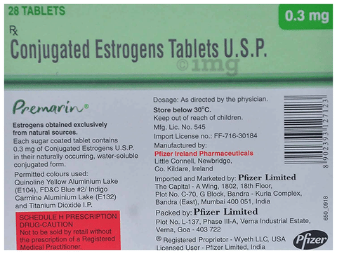 Premarin 0.3mg Tablet image