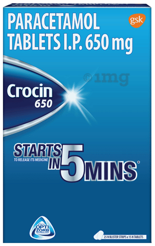 Crocin 650mg Tablet image