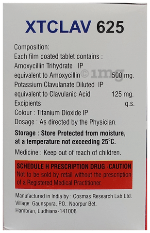 Xtclav 625 Tablet